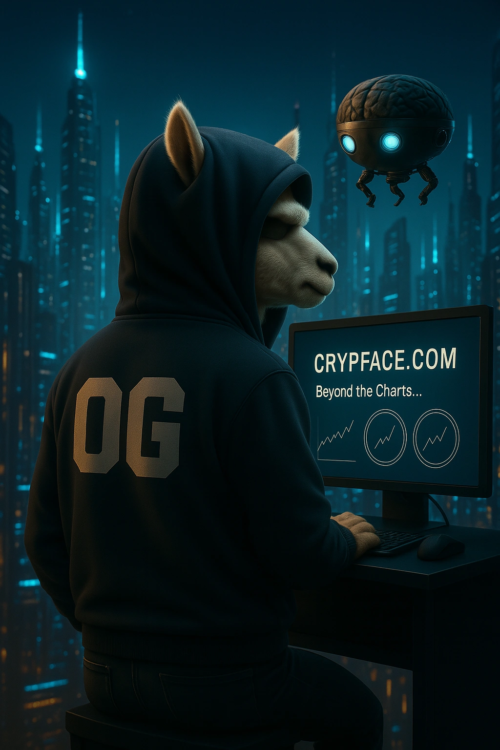 Alpaca exploring Crypface